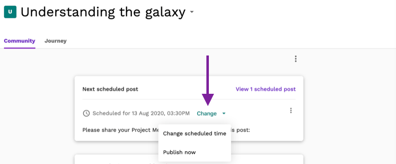 Screenshot highlighting the Change button