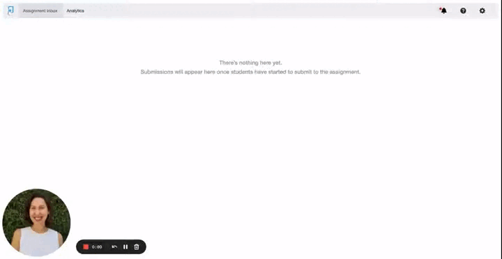 GIF showing how to attach a rubric to a Turnitin assignment