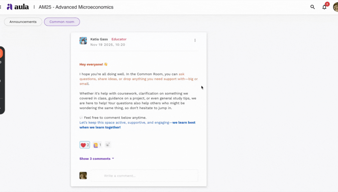 Respond to a comment .gif