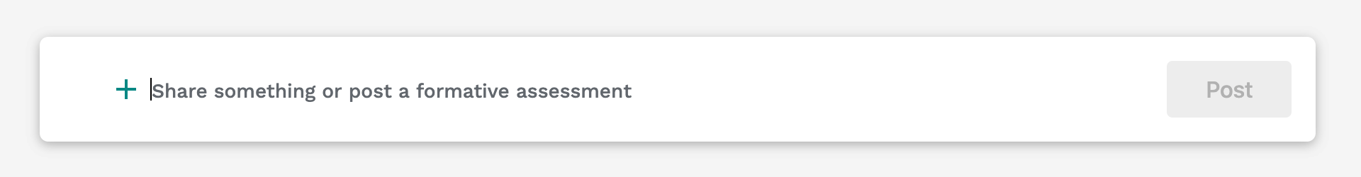 Green + icon when cursor is active