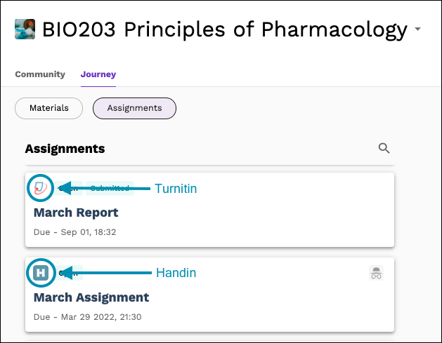 submitting an assignment using turnitin aula